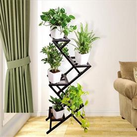 Amazing plants on metal stand for indirect light receiving home space