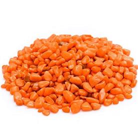 Aquarium pebbles (orange, small) - 1 kg