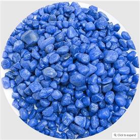 Aquarium pebbles (blue, small) - 1 kg