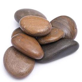 River pebbles (brown, big, polished) - 2 kg