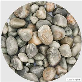 Garden pebbles (grey, small) - 1 kg