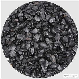 Chips pebbles (black, small, polished) - 1 kg