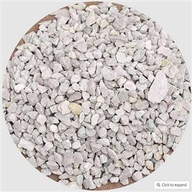 Natural chips pebbles (white, small, unpolished) - 1 kg