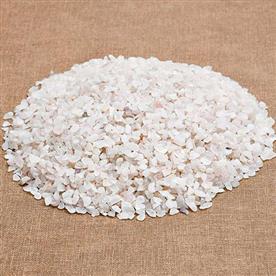 Crystal chips pebbles (white, small, polished) - 1 kg