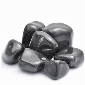 Super granite pebbles (black, big, polished) - 2 kg