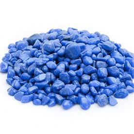 Aquarium pebbles (blue, small) - 1 kg