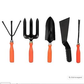 Set of 5 garden tool kit - gardening tools
