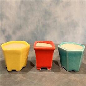 Bonsai rectangle ceramic pots