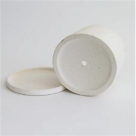 4.2 inch (11 cm) round ceramic plate for 4 inch (10 cm) ceramic pot (white)