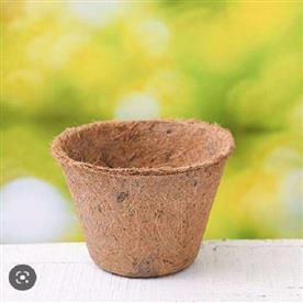 7 inch (17.8 cm) xl coco round pot (brown)